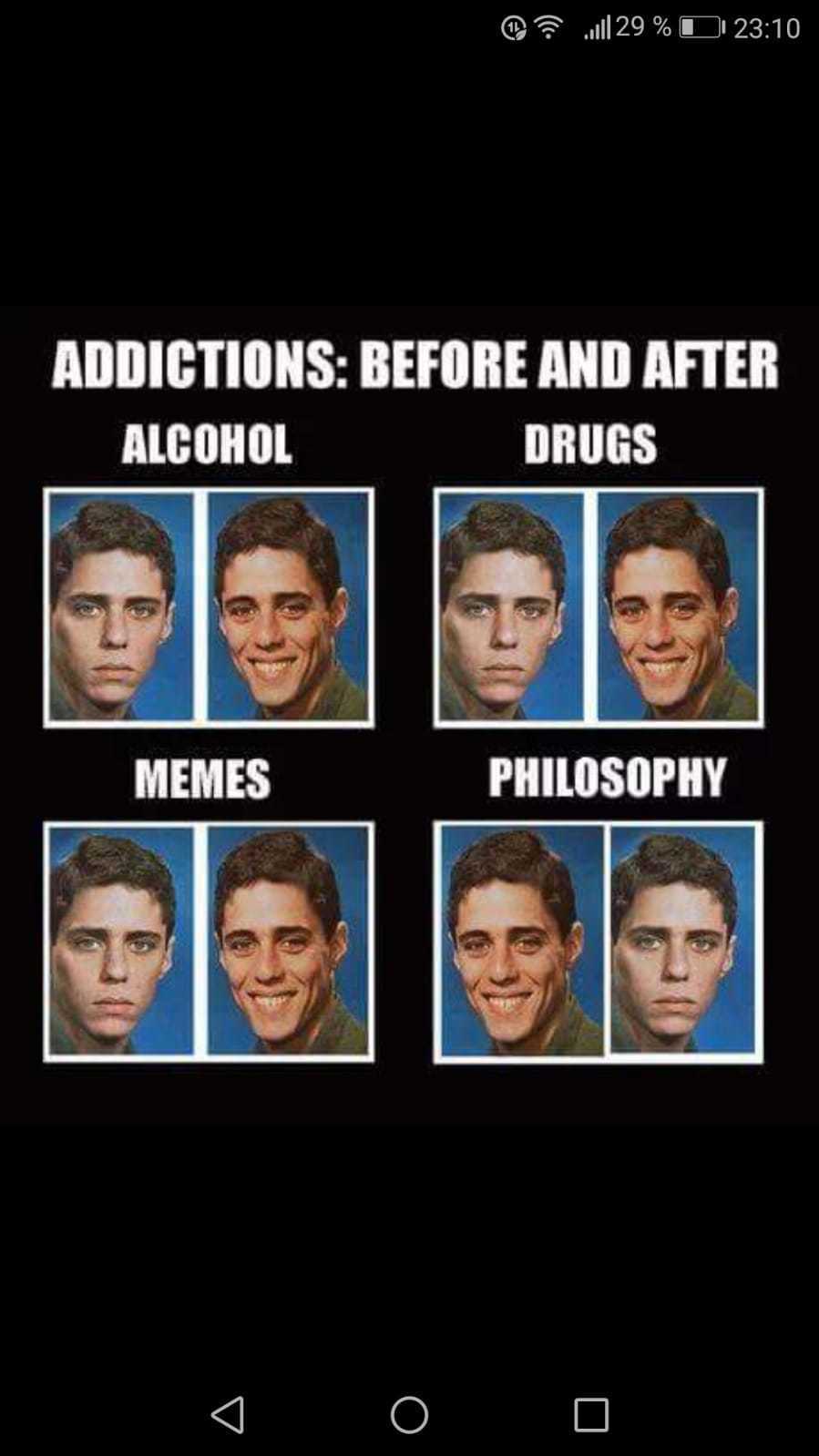 After alcohol. Мемы before/after. Philosophy memes. Drugs meme.